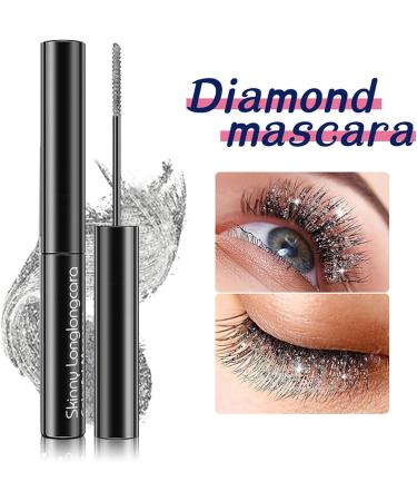 Glitter Mascara - Natural Eye Mascara - Clear and Bright Lengthening Mascara - Smudge-Proof Glitter Eye Makeup for Girls Women Wedding Makeup Goforwealth - Buy Online on GoSupps.com