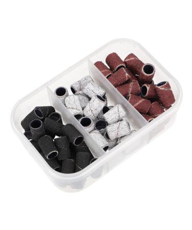 Ipetboom 1 Box Manicure Circle Knee Scooter Cushion Grinding Polishing Tool Accessory Barber Water Spray Bottle White Manicure Sand Nail Drill Head Manicure Tools Resin Abrasive Cloth Boxed