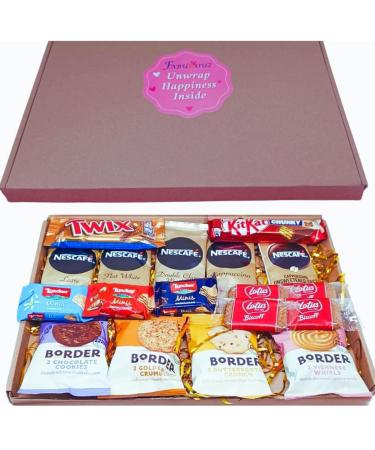 18pc Coffee Chocolate Gift Set Coffee Sachets Biscuits Chocolate Bars Letterbox Gifts Get Well Soon Gifts for Men Birthday Anniversary Valentine Gifts for her Women Mum Dad Fathers Mothers Day Gifts - Buy Online on GoSupps.com