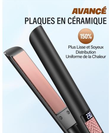 BESTOPE MIX Hair Straightener 25 mm 2 in 1 Ceramic Coating LCD Screen Fast Heating Straightener for Thick Frizzy and Long - Buy Online on GoSupps.com