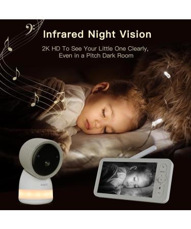 Arenti 2K/3MP Baby Monitor with Camera - 5 WiFi Video PTZ 355 Night Vision Lullabies & Mobile App Control - Ideal International Shipping - Buy Online on GoSupps.com