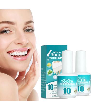 Tooth paint immediate tooth whereabouts Color tooth whitening gel lacquer immediate brightening color for teeth tooth stain removal care for all types of teeth (2 pieces) 2 pieces.
