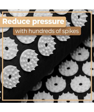 Retoo Acupressure Set - Neck & Back Pain Relief Pillows | Acupressure Pad for Headaches | Ideal Massage Mat for Men & Women - Buy Online on GoSupps.com