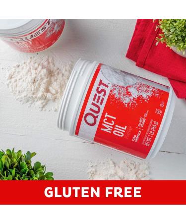 Quest Nutrition MCT Powder Oil - 0g Net Carbs, 0g Sugar, No Additives - 16 Ounce (1 Pack) - Buy Online on GoSupps.com