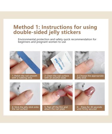  Hebterrka Set of 20 semi-cured gel nail strips for French manicures easy to use and remove - Buy Online on GoSupps.com