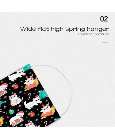 Honian 50PC Christmas Disposable Face_Mask for Adults Women Men with Winter Cute Colored Design Holiday Theme 3ply Breathable (#12) - Buy Online on GoSupps.com