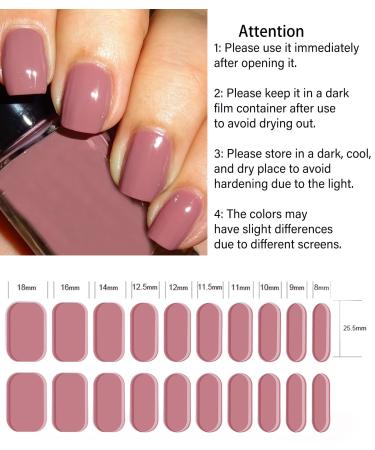 Wahrshei Nail Foils | 24PCS Self-Adhesive UV Gel Nail Stickers | Nude Pink Gel Polish Wraps for Stunning Nails - Buy Online on GoSupps.com