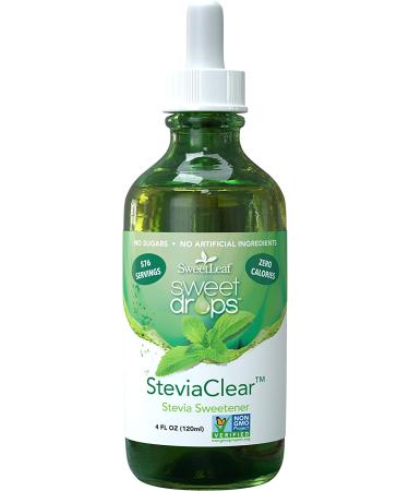 SWEETLEAF STEVIA SteviaClear Liquid Extract 4 Fl Oz - Pack of 2 | Natural Sugar-Free Sweetener - Buy Online on GoSupps.com