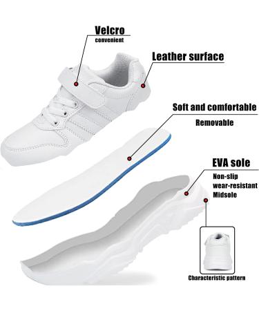 DVTENI Unisex Kids Antiskid Tennis Sneakers - White Outdoor Running Shoes - Buy Online on GoSupps.com