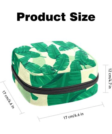Anna Cowper Banana Leaf Pattern Sanitary Napkin Storage Bag - Multi-colored Portable Period Pouch for Women & Teen Girls - Buy Online on GoSupps.com
