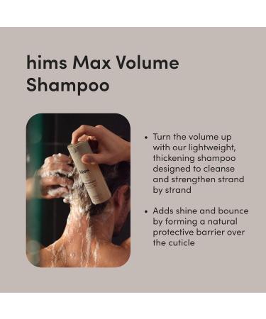 Hims Max Volume Shampoo 2 Pack - Citrus Spice - Men's Volumizing Natural Shampoo - 12.8 fl oz Total - Buy Online on GoSupps.com