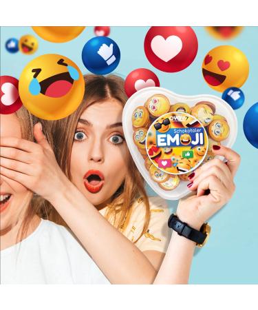 Buy Oyoy Emoji Chocolate Set - 5x 85g Smiley Milk Chocolates & Sticker | 425g Small Souvenir Gift for Kids - Perfect Candy Gift! - Buy Online on GoSupps.com