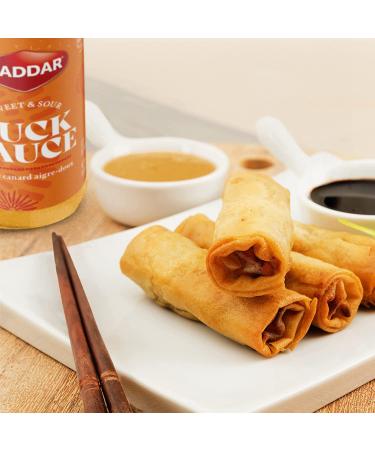 Haddar Sweet & Sour Duck Sauce 10oz (2 Pack) - Rich, Tangy, No MSG, Fat Free - Buy Online on GoSupps.com