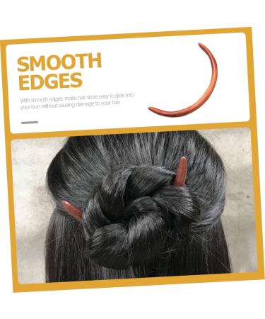 Angoily Moon Wooden Hairpin Hair Stick Japanese Hair Pins Hair Clips Hair Bun Pin Hair Jewels for Women Japanese Hair Accessories Disk Hair Moon Headpiece Updo Hair Chopsticks Semicircle - Buy Online on GoSupps.com