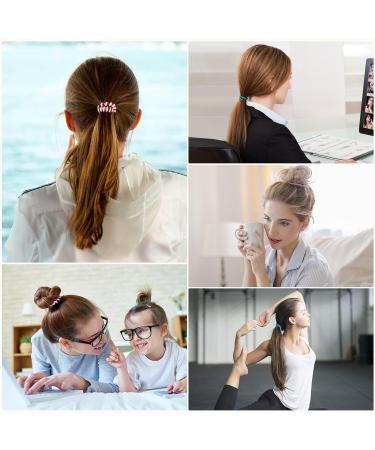 DeaLott Hair Ties 30 Pack - Waterproof Spiral Hair Coils in 30 Vibrant Colors for Women, Girls, and Kids | No Crease Hair Elastics perfect for Thick and Thin Hair - Buy Online on GoSupps.com