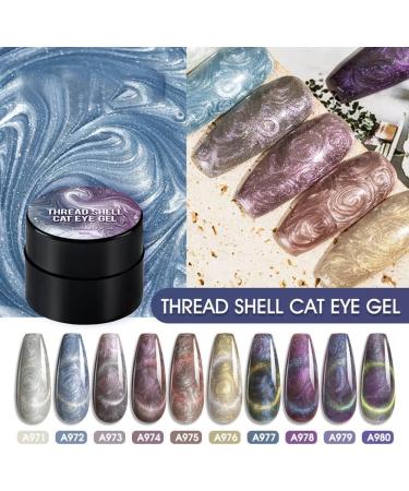 Cat Eye Gel Nail Polish Galaxy Chameleon Magnetic Gel Soak Off UV LED Nail Polish for Nail Art Design DIY Manicure (5ml) - Buy Online on GoSupps.com
