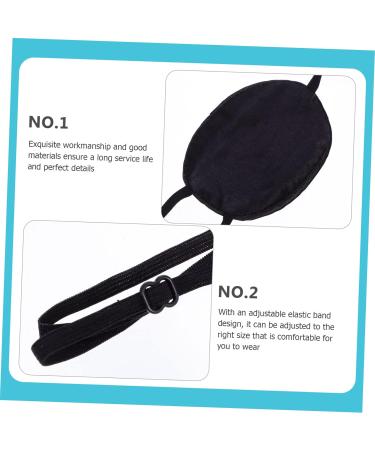 Silk Single Eye Mask Blindfolds for Adults - Pack of 6 | Eye Patch for Lazy Eye | Spectacle Cover | Night Blindfold - Buy Online on GoSupps.com