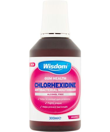 Wisdom Chlorhexidine Mouthwash Original - Alcohol Free 300ml 300 ml (Pack of 1)