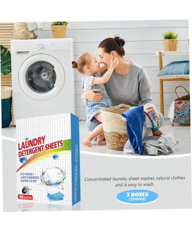 Washing Detergent Sheet Stain Removal Laundry Detergent Sheet Strip Laundry Soap Sheet for Home Travel 270PCS Home Kitchen Tools - Buy Online on GoSupps.com