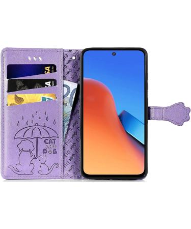 Buy Monwutong PU Leather Protective Cover for Xiaomi Redmi 12 - Cute Cartoon Cat & Dog Design Magnetic Lock & Card Holder | International Shipping - Buy Online on GoSupps.com