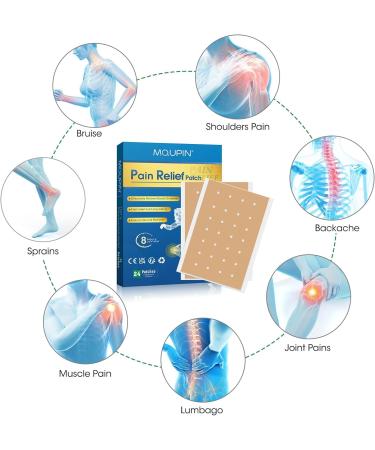 24PCS Heat Patches for Long-Lasting Pain Relief - Back, Knee, Joint, Neck, Shoulder, Muscle - 12 Hours Relief - 7*10cm - Buy Online on GoSupps.com