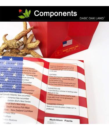 DABC OAK LAND DOL 4OZ 113g/Box Hand-Selected Cultivated American Wisconsin Farmed Ginseng Root | Long Medium 16OZ/4 Boxes - Buy Online on GoSupps.com