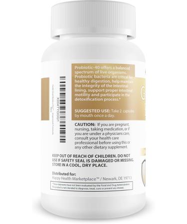 Gold Oral Biotics Pro - Our Best Oral Health Probiotics and Prebiotics - Advanced Oral Probiotics for Mouth Bad Breath - 11 Strain 40 Billion CFU Probiotic Capsules - Tooth and Gum Dental Probiotic - Buy Online on GoSupps.com