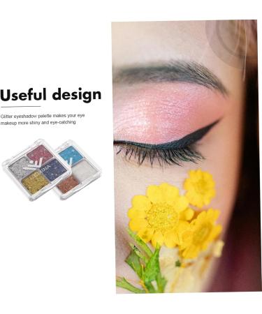 Gogogmee 2pcs Glitter Eye Makeup Sparkle Eyeshadow Eye Shadow Makeup Eyeshadow Palette Makeup Eyeshadow Plate - Buy Online on GoSupps.com