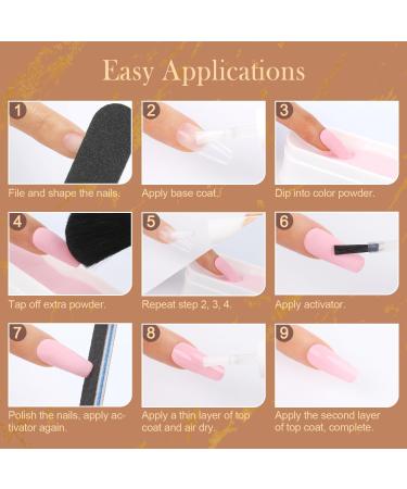 Aikker 27 Pcs Fast Dry Dip Powder Nail Kit Starter | 20 Earth Tone Colors | Long Lasting Finish | No UV/LED Lamp Needed | Nail Tools Included | AK34 Magic Tree - Buy Online on GoSupps.com