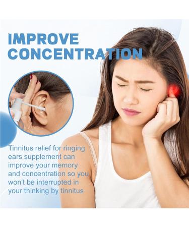 KOAHDE Tinnitus Relief Spray 60ml + 100 Cotton Swabs | Ear Ringing & Noise Care | Tinnidrop Ear Drops for Discomfort Relief - Buy Online on GoSupps.com