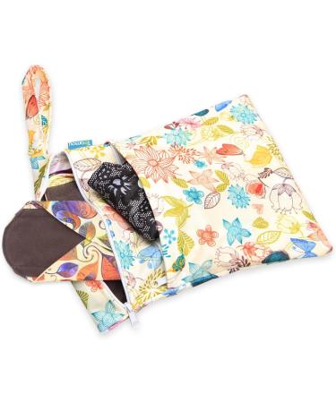 Teamoy 6Pcs 7.9 Reusable Washable Cloth Menstrual Pads with Wet Bag - Small Mixed Pattern - Buy Online on GoSupps.com