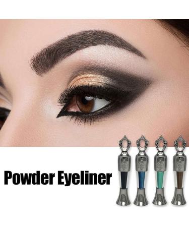 Sheida Kohl Powder Eyeliner Eyeliner Natural Powder Eyeliner for Women Long Lasting Powder Eyeliner Smudge-Proof Eyeliner Eyeliner for Smokey Eye Makeup (4 Colors) - Buy Online on GoSupps.com