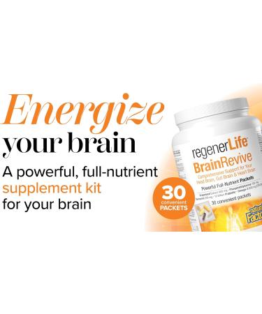 Natural Factors Regenerlife BrainRevive 30 convenient packets Five-in-One Supplement Kit Daily Full-Nutrient Packets Contain: Phosphatidylserine Bioavailable Curcumin Omega-3 EPA/DHA Grapeseed Extract and High-Potency Five-Strain Probiotics Supports Your  - Buy Online on GoSupps.com
