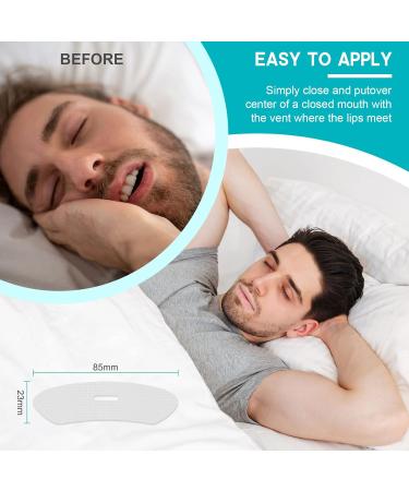 Mouth Tape 60 PCS for Better Sleep and Snoring Relief | Gentle Sleep Strips for Improved Nose Breathing | Stop Drooling and Enhance Nighttime Rest | Customizable for Your Mouth Shape - Buy Online on GoSupps.com