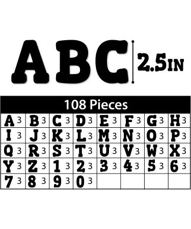 ArtSkills Paper Poster Letters and Numbers for Projects and Crafts  4 and 2.5  Black  150 Pieces - Multiple Sheets Per Letter Pad - Buy Online on GoSupps.com