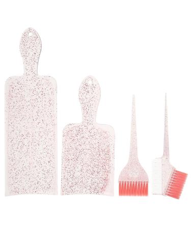 Sewroro Kit de Coloration Capillaire 4 Pi ces Pinceau Palette et Peigne M ches Outils pour M ches et Teinture Accessoires Coiffure R utilisables Salon ou Usage Maison