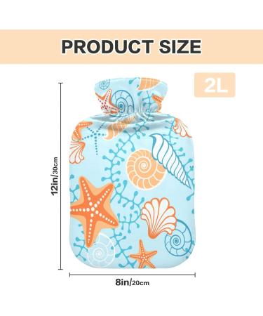 Buy Starfish Sea Hot Water Bottle with Cover | 2L Pain Relief & Warmth for Sore Muscles & Arthritis - International Shipping Available - Buy Online on GoSupps.com