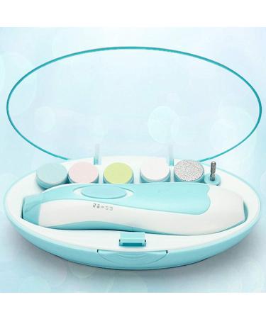 DIFLY Baby Electric Manicure Set - Gentle Nail File for Newborns to Adults with LED Light Blue - Buy Online on GoSupps.com