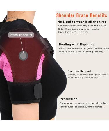 JCTRRJ Shoulder Bandage for Women | Orthosis & Support | Pain Relief & Injury Prevention | Pink Shoulder Warmer - Buy Online on GoSupps.com