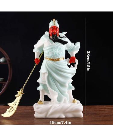 Buddha Statue/Buddha Figurines Artificial Jade Buddha Statue Exquisite Chinese Guan Gong Statue Decoration Guan Yu Buddha Statue Home Living Room Shop Gift 15 Inch Buddha Statue Decoration - Buy Online on GoSupps.com