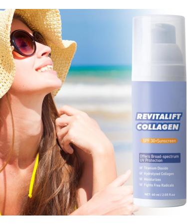 Sunscreen | 60ml Protective Face Care with UV Protection - Fast-Absorbing Cosmetic Water-Resistant Solution for Travel Mountaineering Hiking Cycling - Buy Online on GoSupps.com