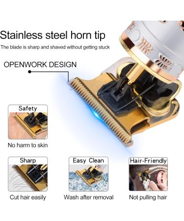 Professional Men's Hair Clippers - Cordless Zero Gapped Hair Trimmer with LCD Display | Rechargeable Gold Trimmer for Professional Haircuts - Buy Online on GoSupps.com