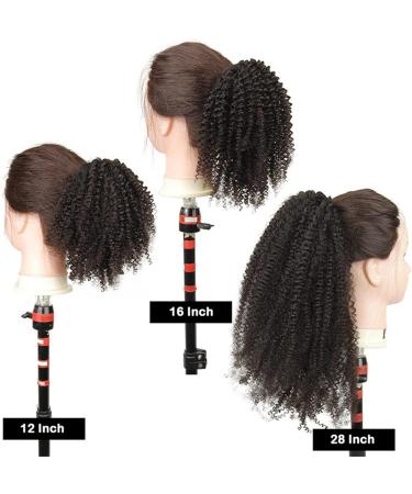 Hair Chignon 8-24 Inch Afro Curly Ponytail Human Hair Extensions Curly Fluffy Hair Comb with Drawstring Ponytail Hair Extensions Messy Bun Hair Piece (Color : Black Size : 22inch) - Buy Online on GoSupps.com