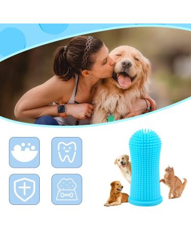 4 Pcs Dog Finger Toothbrush Nontoxic Silicone Dog Toothbrush Finger 360 Full Surround Cat Toothbrush Finger Toothbrush Dog for Dog Cat Puppy Pet Dental Care Health (Green)  - Buy Online on GoSupps.com