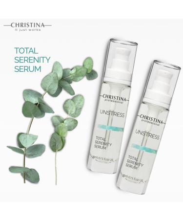 Christina Unstress Total Serenity Calming Serum - 30ml | Soothing Relief for All Skin Types - Reduce Stress & Rebalance Skin - Buy Online on GoSupps.com