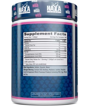 Omega 3 Haya Labs 500softgels - Buy Online on GoSupps.com
