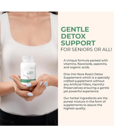 Nora Ross Super Detox 14 Liver Support Supplement - Herbal Blend for Men, Women & Seniors - 60 Capsules - Buy Online on GoSupps.com