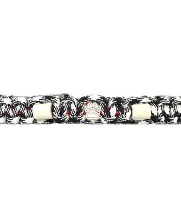 Custom EM Ceramic Collar for Dogs & Cats | Original US Paracord (61-70 cm Black-White) - International Shipping - Buy Online on GoSupps.com