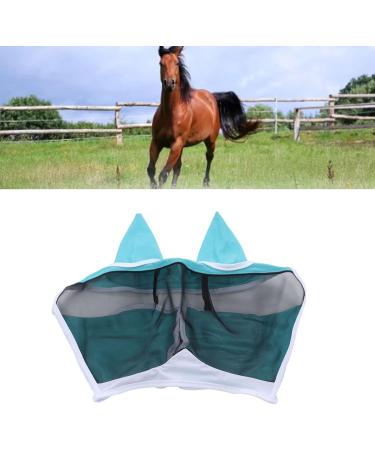 Horse Fly Mask Fine Mesh Design Comfortable Horse Face Mask for Horse for Face Protection Blue - Buy Online on GoSupps.com