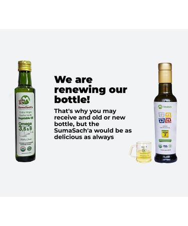 SumaSach'a Organic Sacha Inchi Oil 8.45 oz - High Omega 3, Cold-Pressed & 100% Natural - Buy Online on GoSupps.com